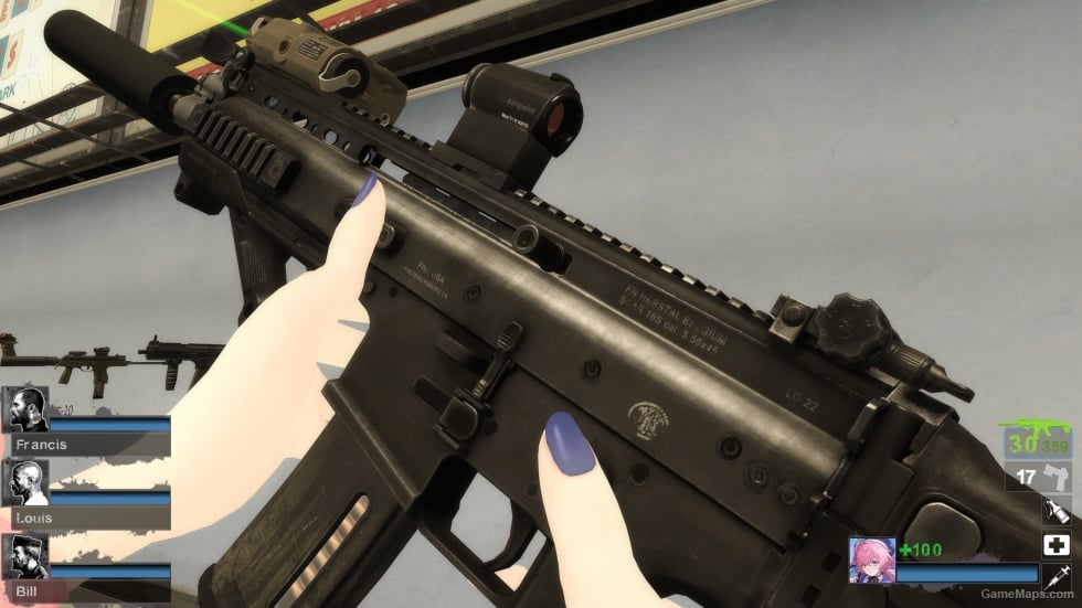 G.I. Joe Retaliation - Lady Jaye's Custom Scar-L CQC Black (M16A2)
