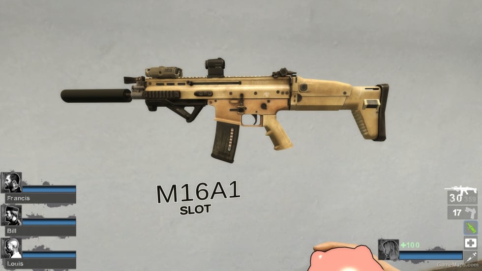 G.I. Joe Retaliation - Lady Jaye's Custom Scar-L CQC Tan (M16A2)