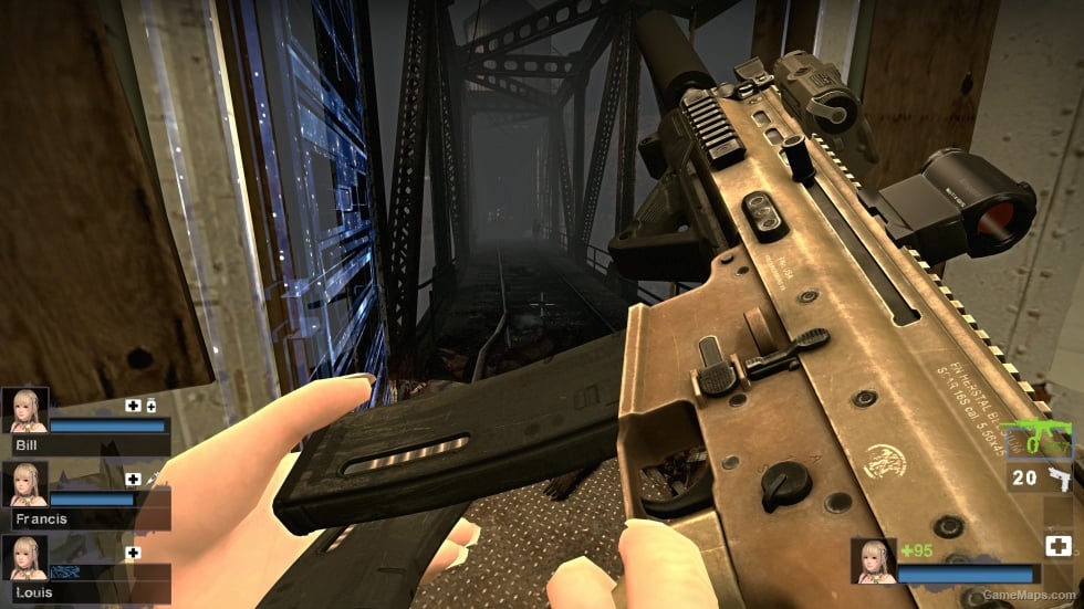 G.I. Joe Retaliation - Lady Jaye's Custom Scar-L CQC Tan (M16A2)
