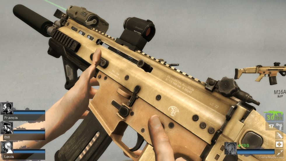 G.I. Joe Retaliation - Lady Jaye's Custom Scar-L CQC Tan (M16A2)