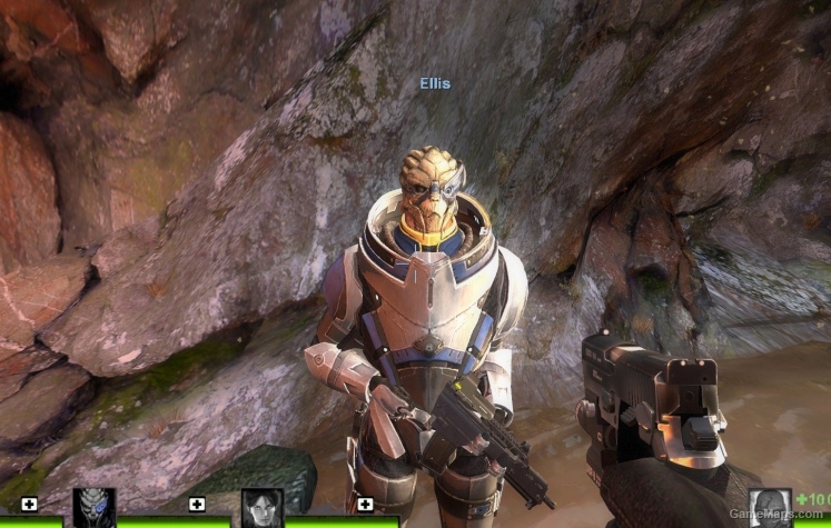 Garrus ME3- (replaces Ellis) - armor is shiny so it bets brighter in the light Garrus ME3- (replaces Ellis)