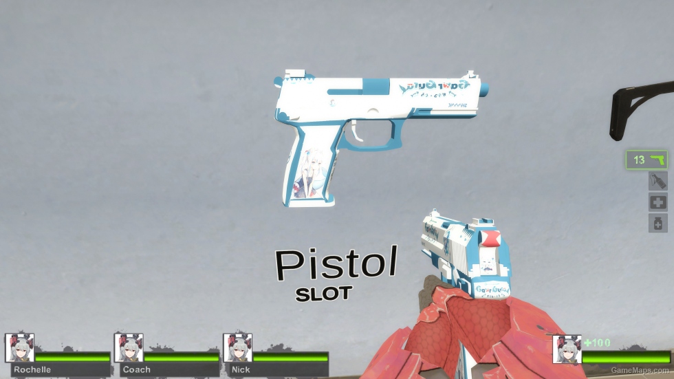 Gawr Gura (pistol) v2 [request]