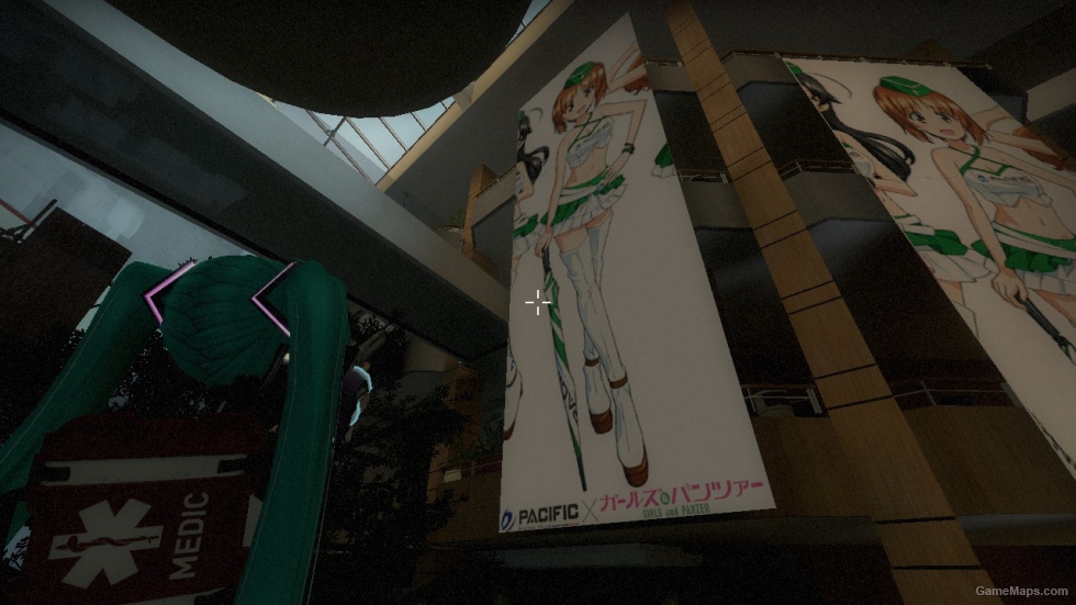 Girls und Panzer racing car & posters in Dead center