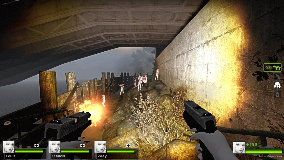 glock 17 silver slide (Dual pistols)