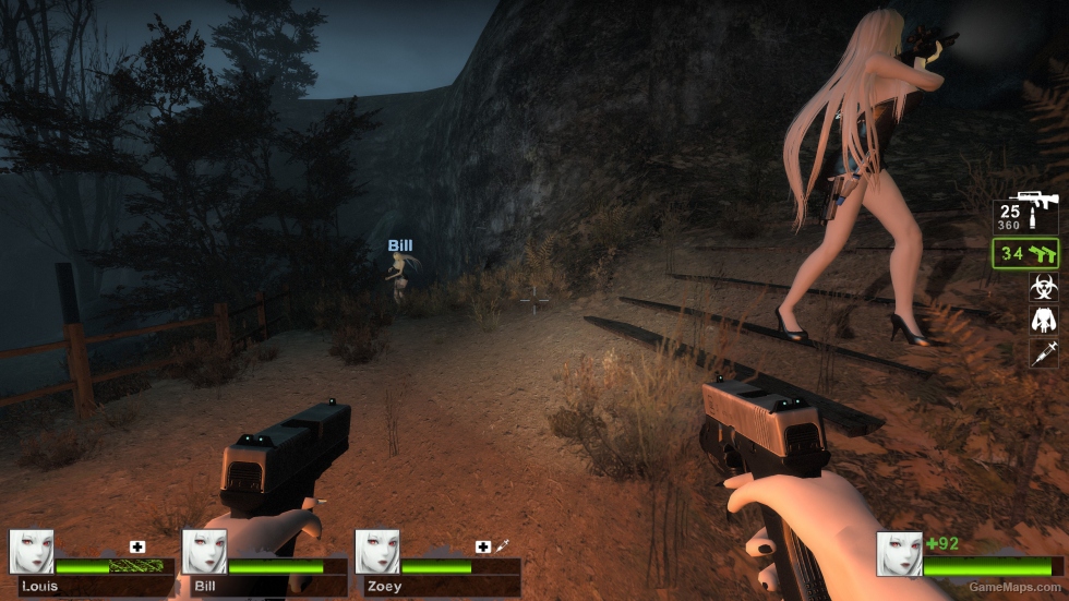 glock 17 silver slide (Dual pistols)