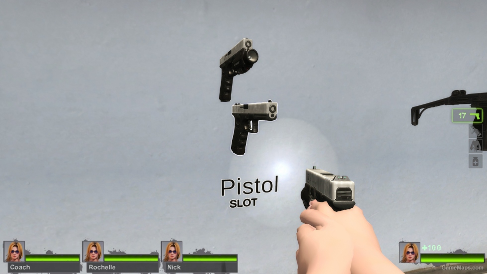 glock 17 silver slide (Dual pistols)