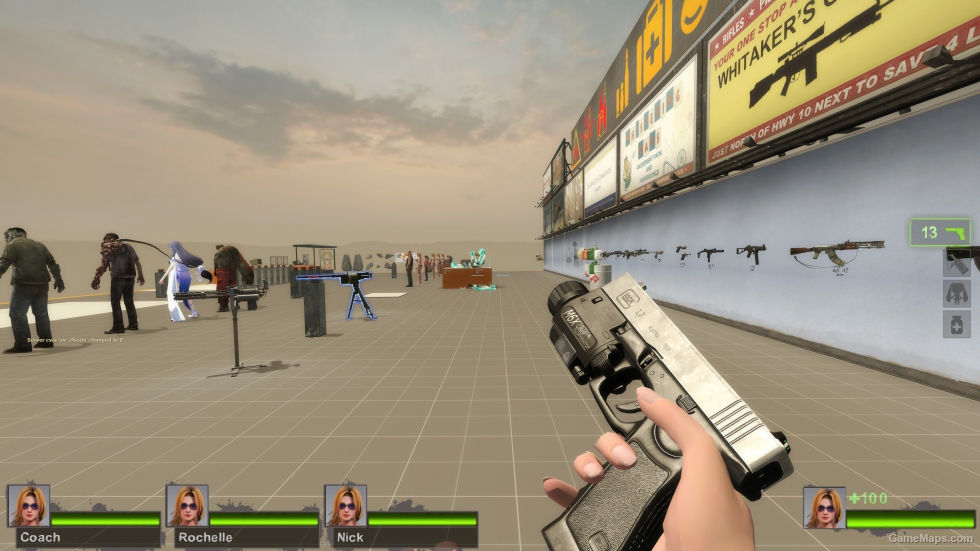 glock 17 silver slide (Dual pistols)