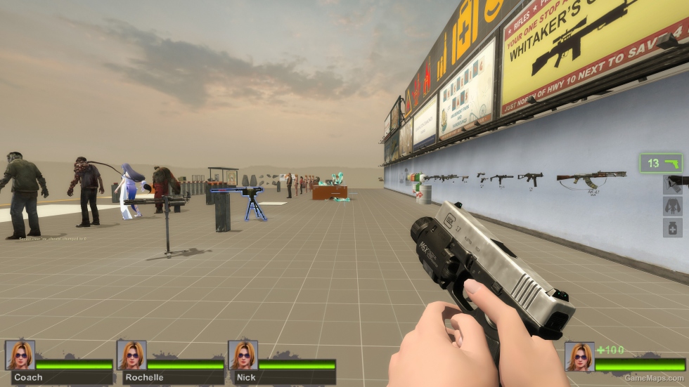 glock 17 silver slide (Dual pistols)
