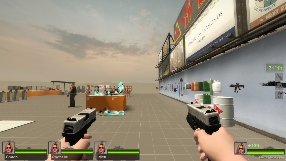 glock 17 silver slide (Dual pistols)