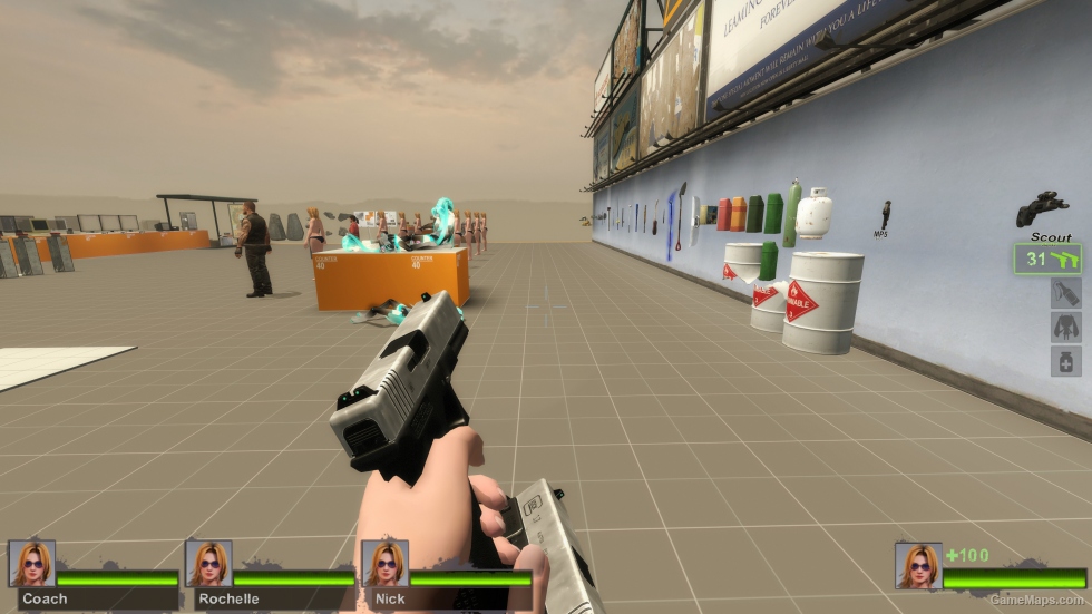 glock 17 silver slide (Dual pistols)