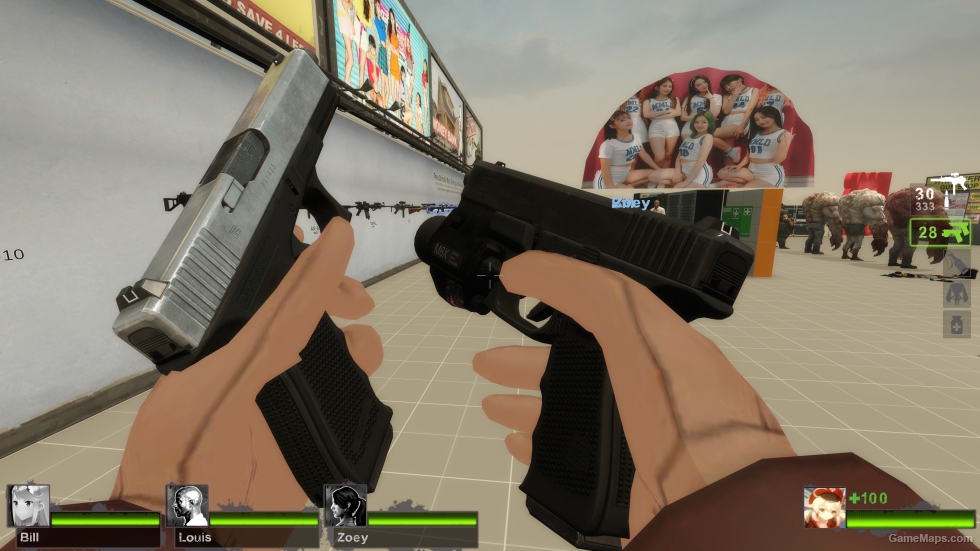 Glock 19 two-tone (9mm Pistols) v5 (Dual pistols) [Sound fix Ver]