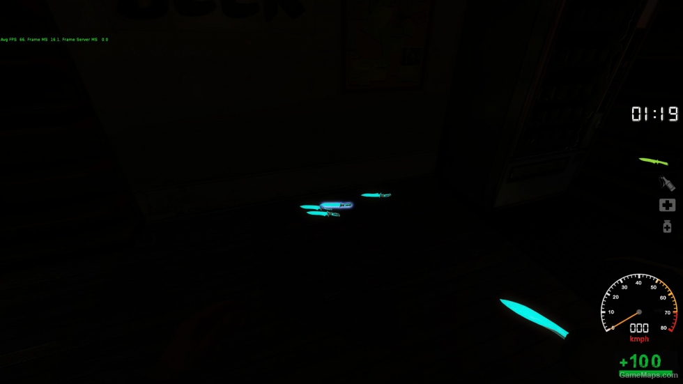 glowing knife