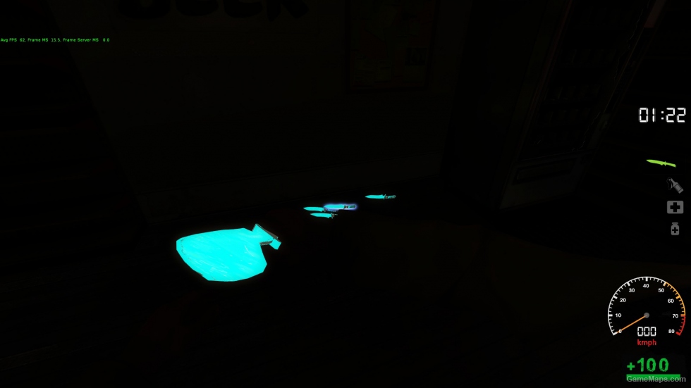 glowing knife