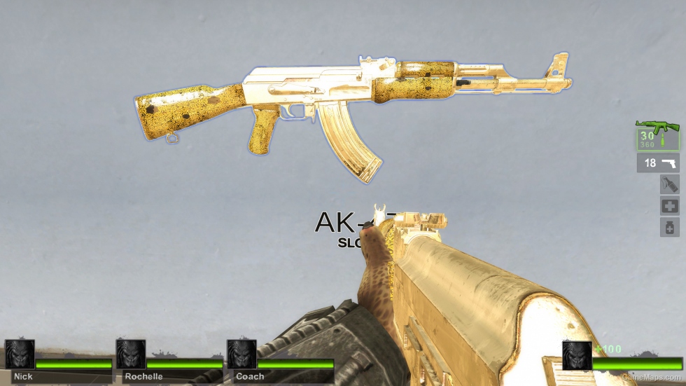 GOLD AK-47 From CODMW 2019 v2 (AK47) [Sound fix Ver]