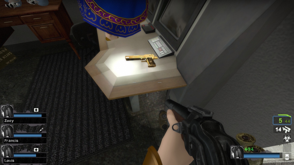 Gold Dual Desert Eagles (Dual pistols)