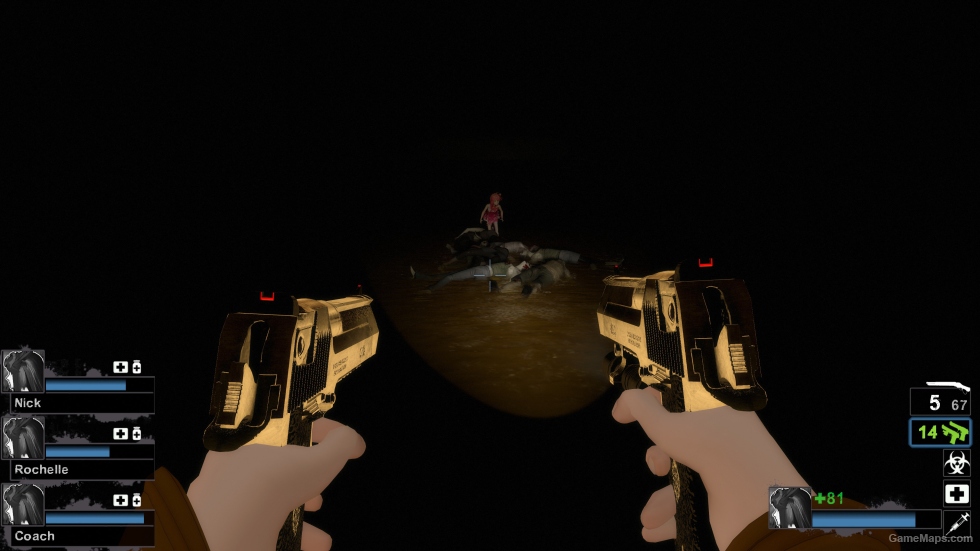 Gold Dual Desert Eagles (Dual pistols)