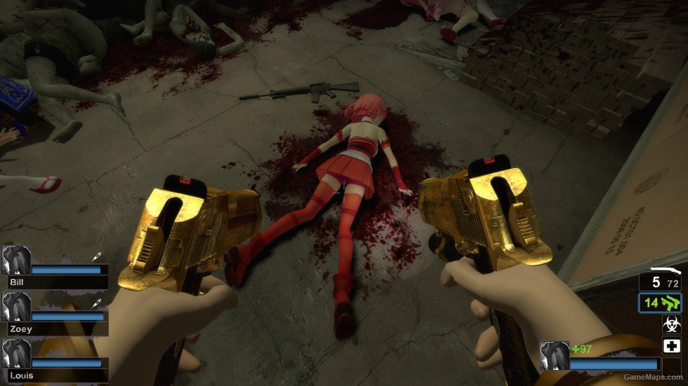 Gold Dual Desert Eagles (Dual pistols)