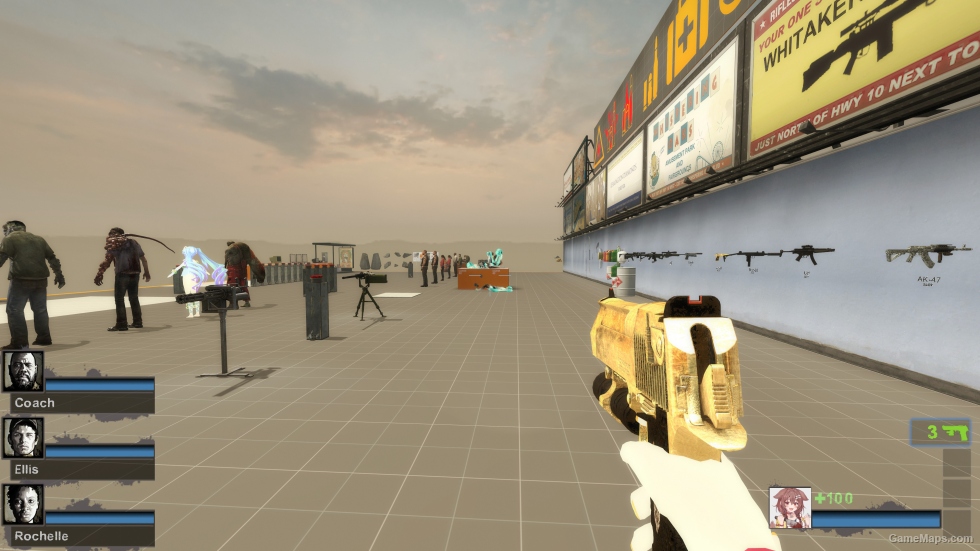 Gold Dual Desert Eagles (Dual pistols)