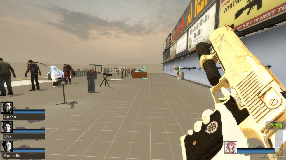Gold Dual Desert Eagles (Dual pistols)