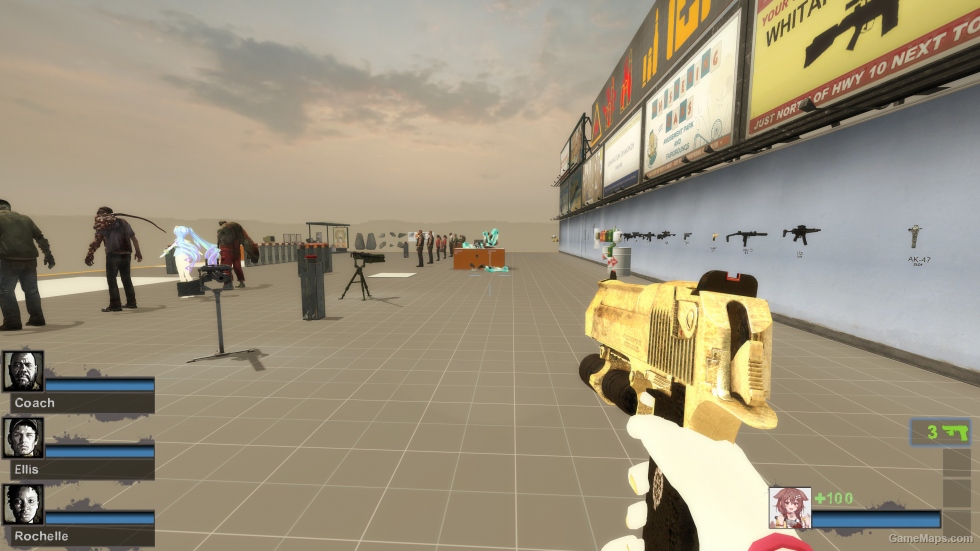 Gold Dual Desert Eagles (Dual pistols)