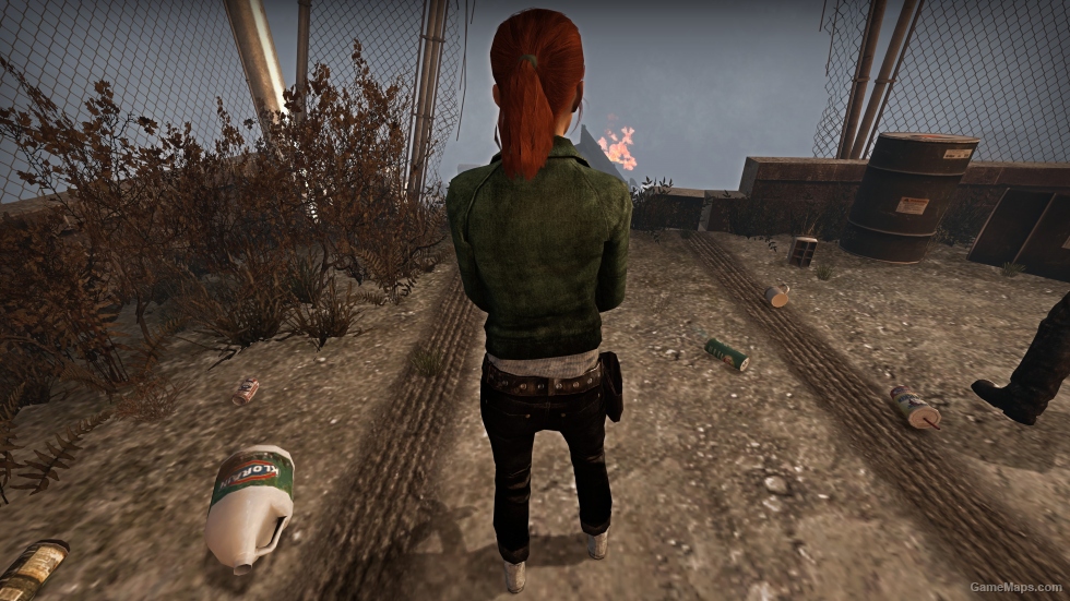 Green Denim & Leather Zoey Body With Gloves