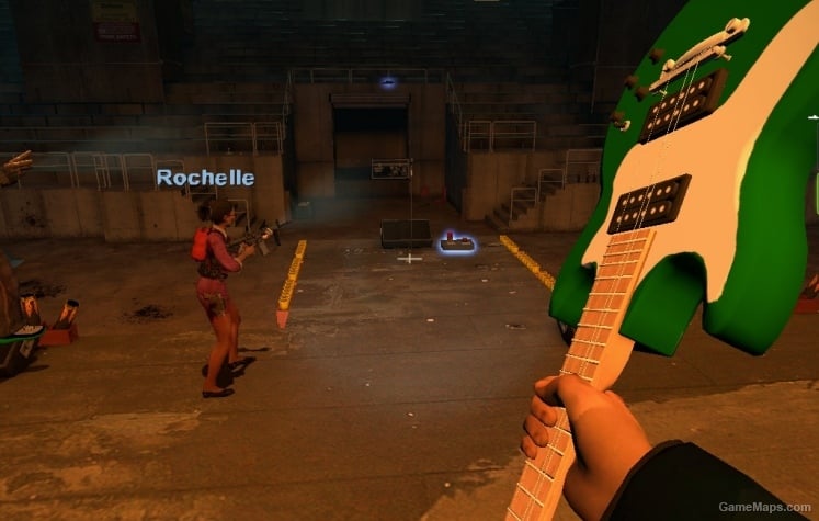 Green Guitar - Guitar in first person view Green Guitar