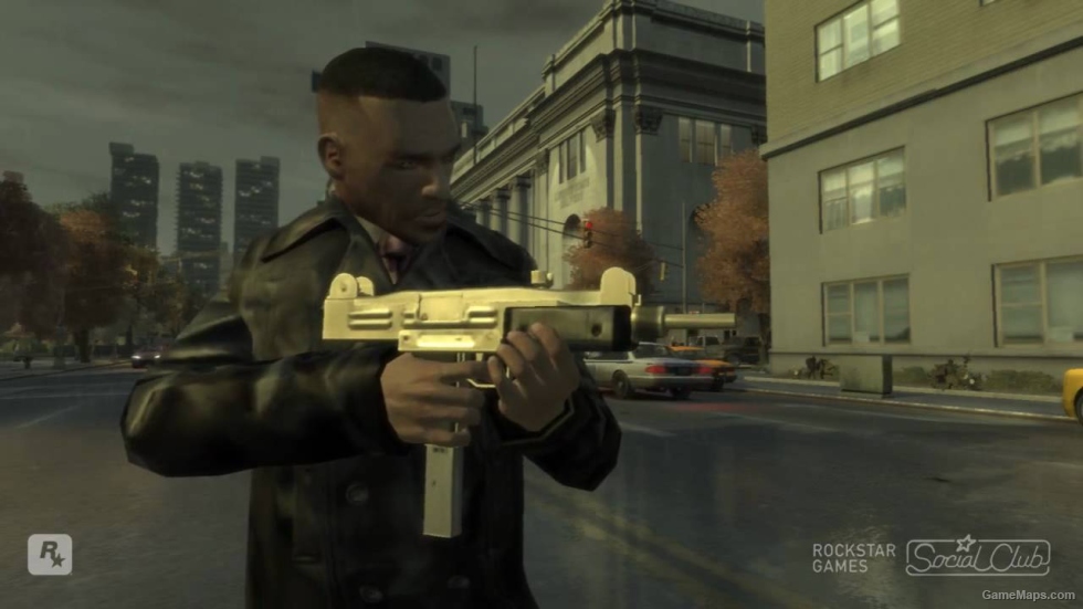GTA 4 TBOGT GOLD UZI