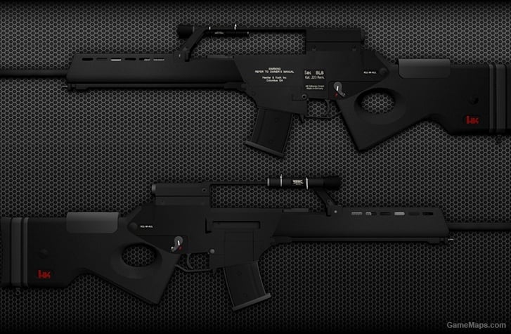 H&K SL8 semi-auto rifle