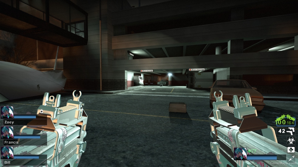 Hatsune Miku Princess CSGO Dual-wielding P90 v2 (smg)