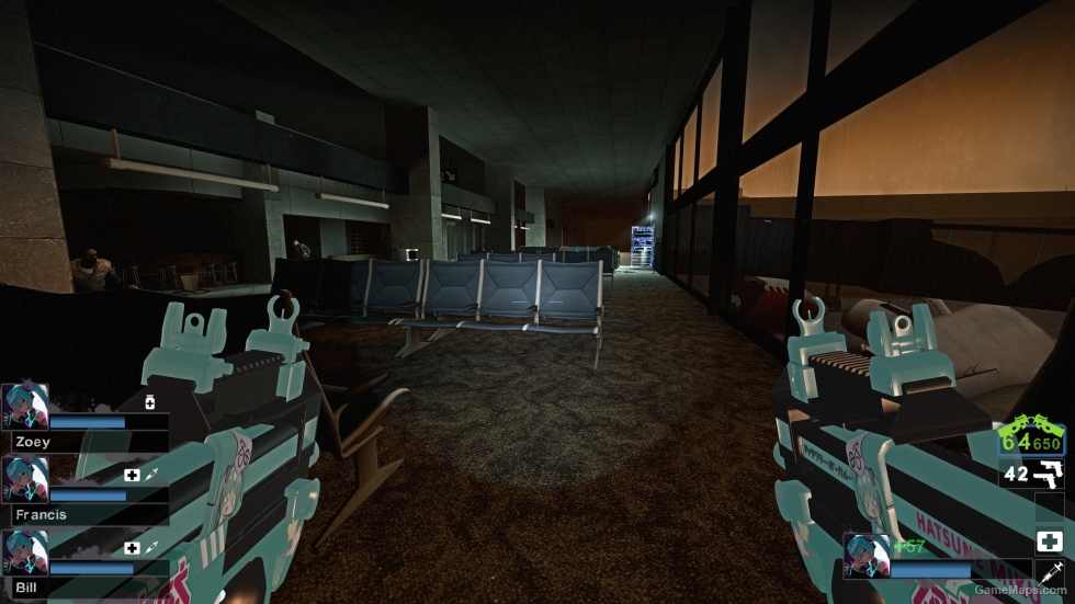 Hatsune Miku Princess CSGO Dual-wielding P90 v2 (smg)