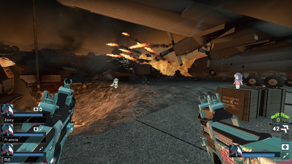 Hatsune Miku Princess CSGO Dual-wielding P90 v2 (smg)