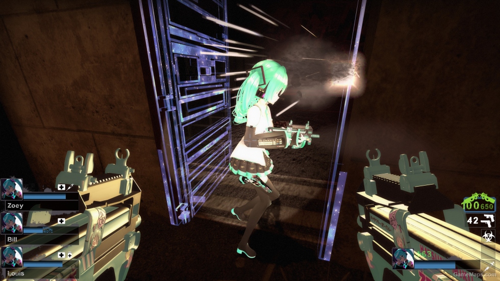 Hatsune Miku Princess CSGO Dual-wielding P90 v2 (smg)