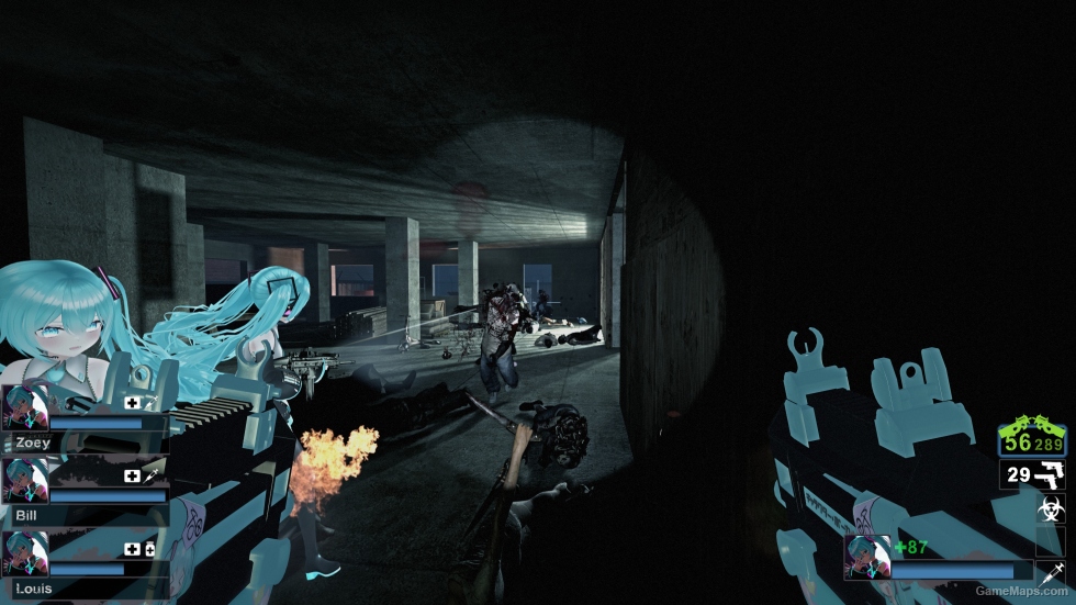 Hatsune Miku Princess CSGO Dual-wielding P90 v2 (smg)