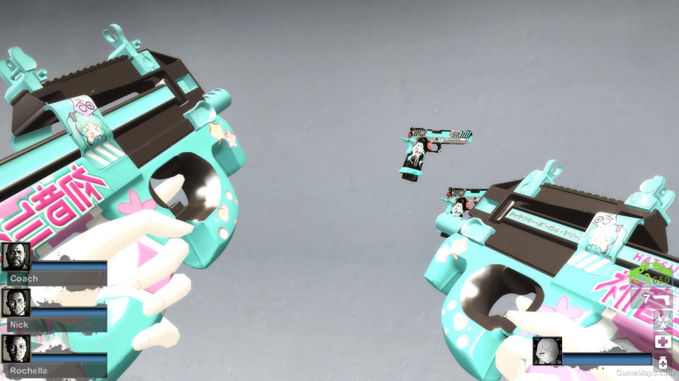 Hatsune Miku Princess CSGO Dual-wielding P90 v2 (smg)