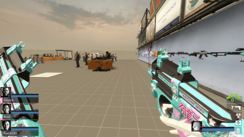 Hatsune Miku Princess CSGO Dual-wielding P90 v2 (smg)