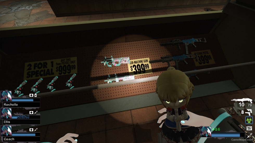 Hatsune Miku Princess CSGO Dual-wielding P90 v2 (smg)