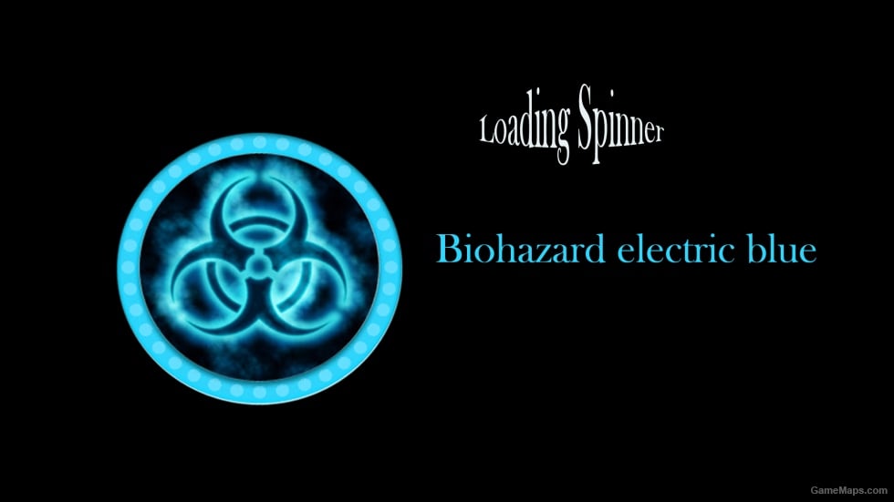 HD Spinner - Biohazard electric blue