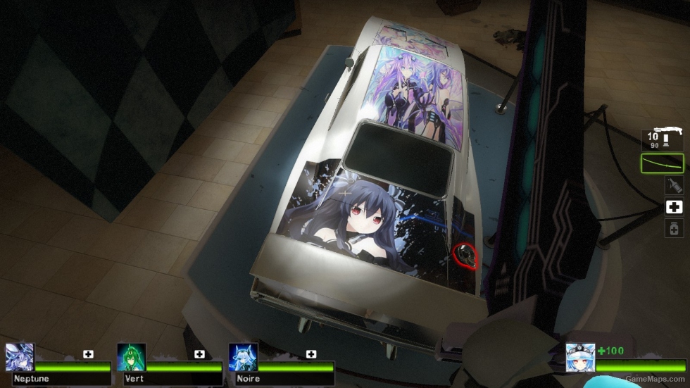 Hyperdimension Neptunia Itasha (survivor's car)