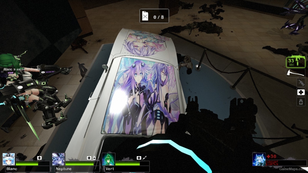 Hyperdimension Neptunia Itasha (survivor's car)