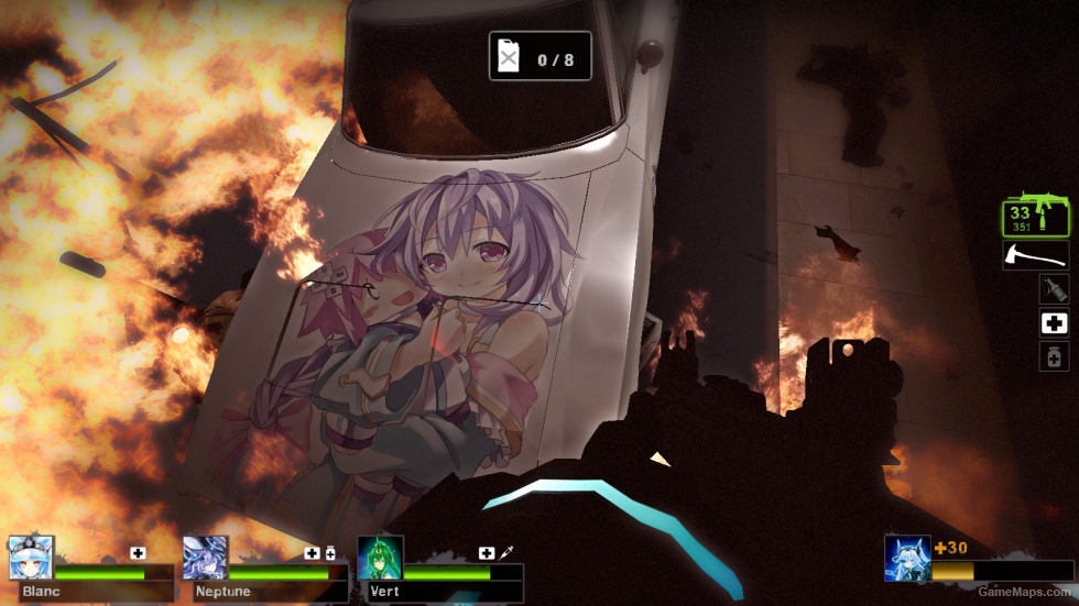Hyperdimension Neptunia Itasha (survivor's car)
