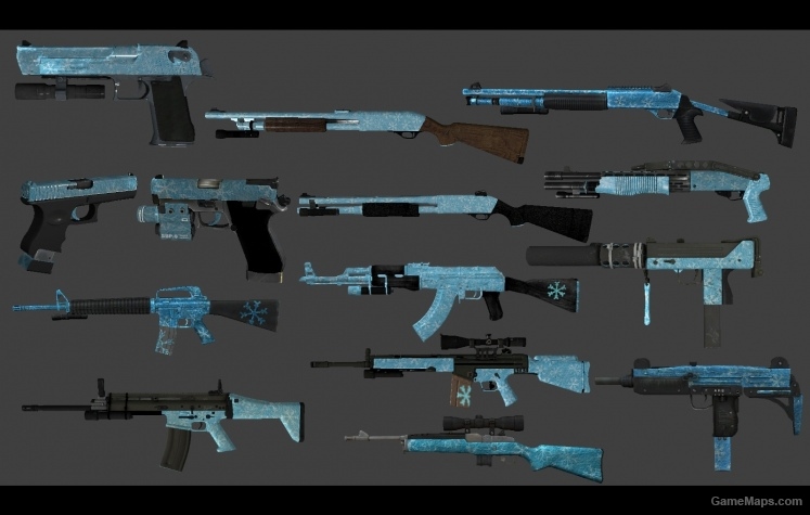 Icesnow camo weapon skin pack