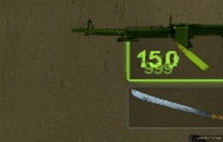 Infinite ammo M60 - 999 max ammo. Infinite ammo M60