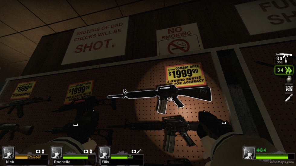 Insurgency - M16A4 v4 (without foregrip) (Desert Rifle)