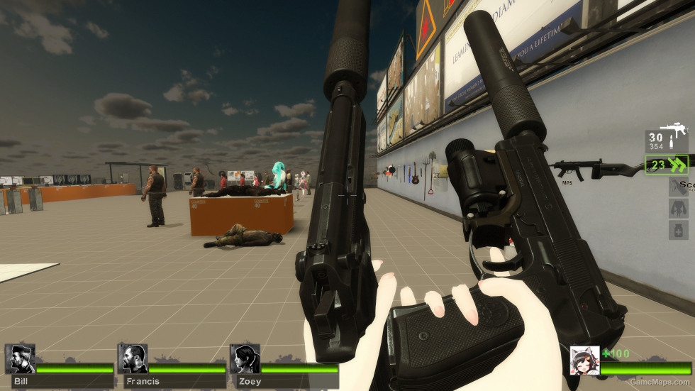 Insurgency M9 (suppressed) [dual pistols] {Sound fix Ver}