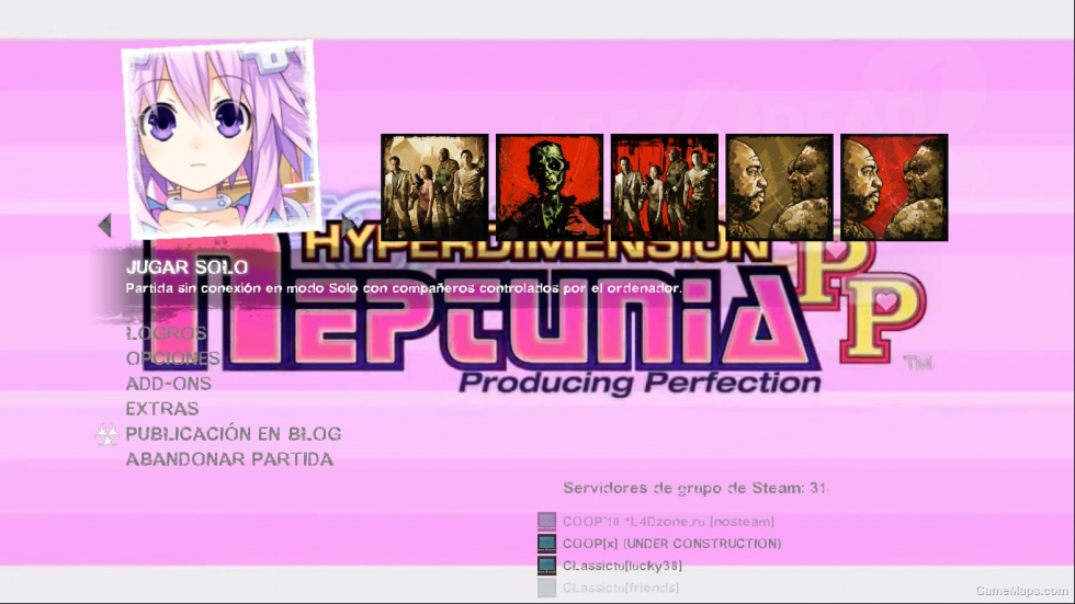 Intro Hyperdimension Neptunia: Producing Perfection to Left 4 Dead 2