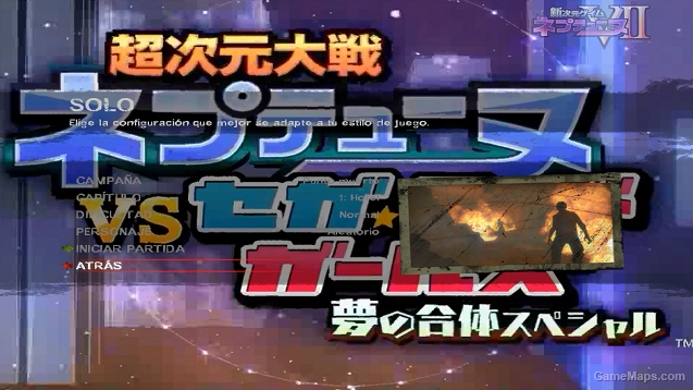 Intro Hyperdimension Neptunia VS Sega Hard Girl to Left 4 Dead 2