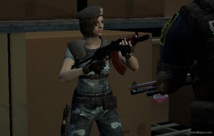 Jill Valentine Blue Camo, Name and Hud Icons