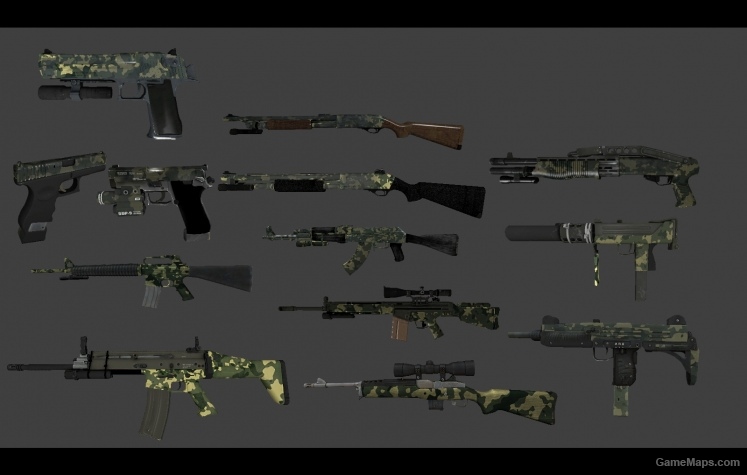 Jungle camo skin pack