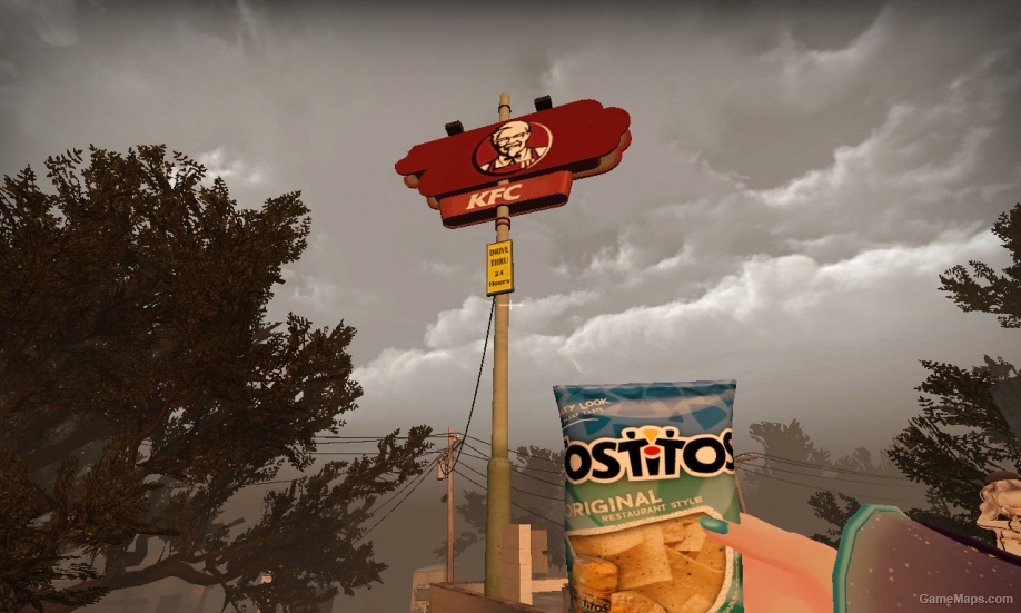 KFC restaurant replaces Burger tank