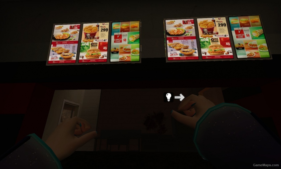 KFC restaurant replaces Burger tank